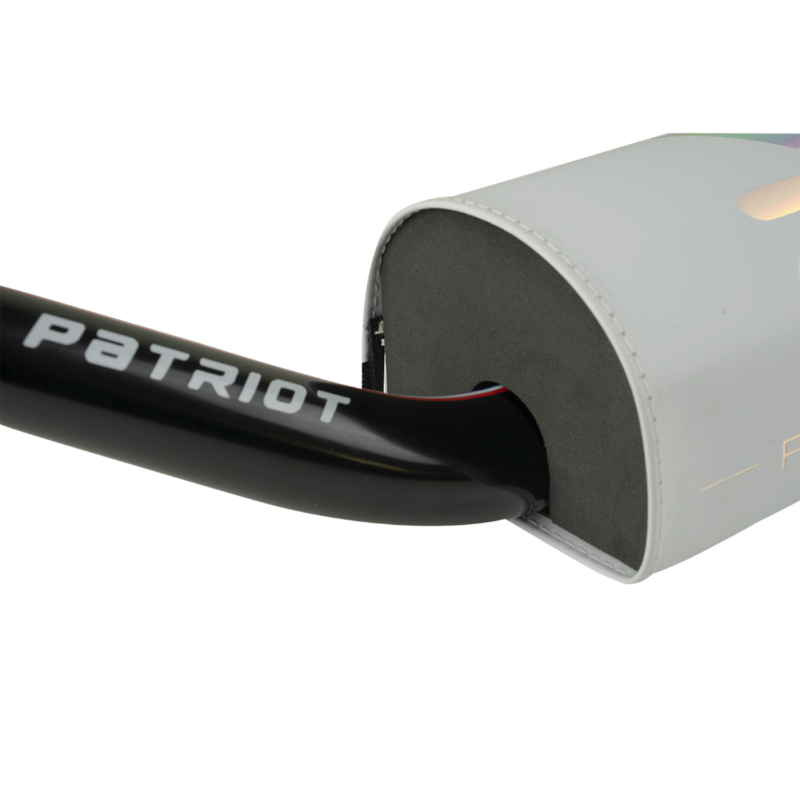 Guidon KRM Pro Ride Patriot Oversize 28,6 mm Aluminium noir mousse blanche - vue 3
