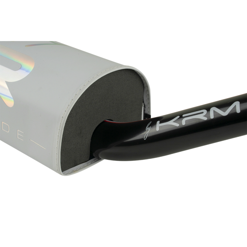Guidon KRM Pro Ride Patriot Oversize 28,6 mm Aluminium noir mousse blanche - vue 4