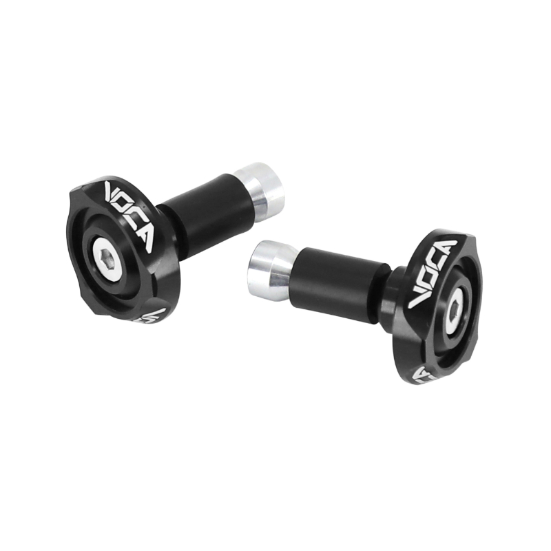 Embouts de guidon VOCA Racing V2 alu CNC noir diam 14 mm (paire)