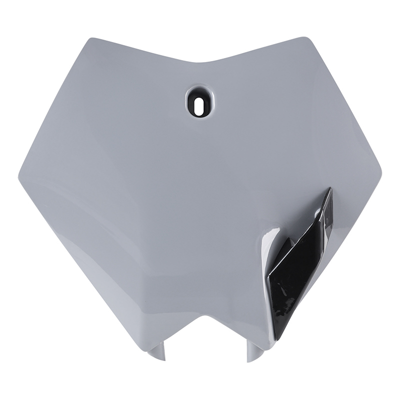 Plaque numéro-tête de fourche 50 à boîte universelle Replay type KTM gris Nardo sans éclairage - vue 2
