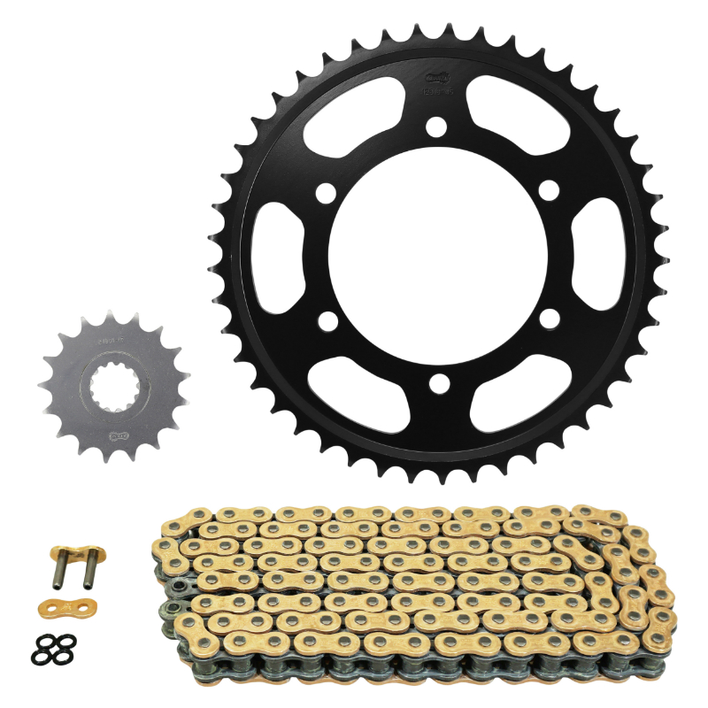 Kit chaine adaptable yamaha 1000 FZ1 s fazer 2006+2015 530 17X45 (diam couronne 110-130-10.25) (demultiplication origine) -Afam
