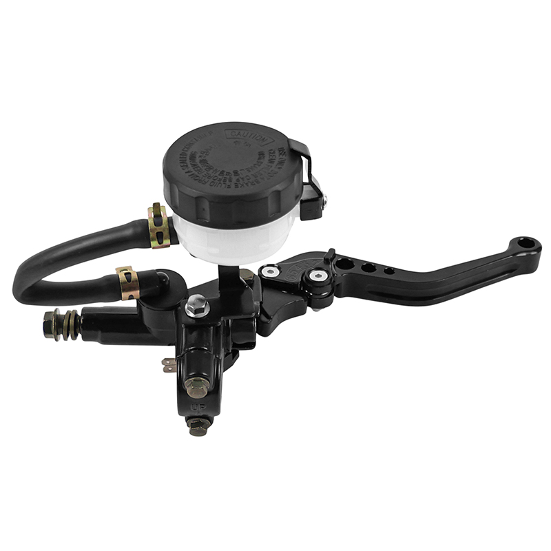Maître-cylindre de frein moto universel avant diamètre 45 mm aluminium CNC noir droit course réglable 6 positions P2R - vue 5