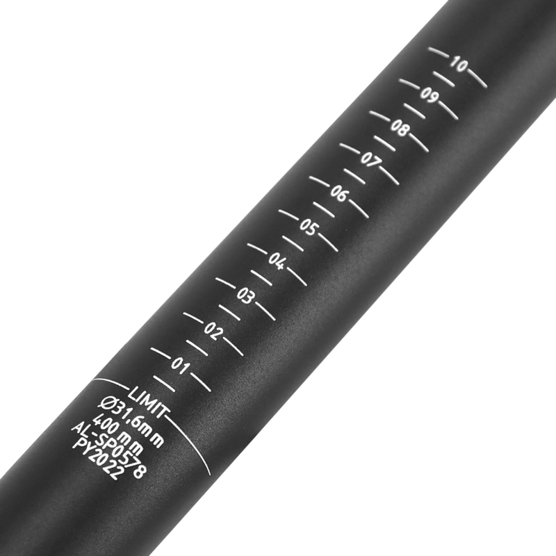 Tige de selle VTT alu noir diam 31,6 L400MM Sélection P2R - vue 5