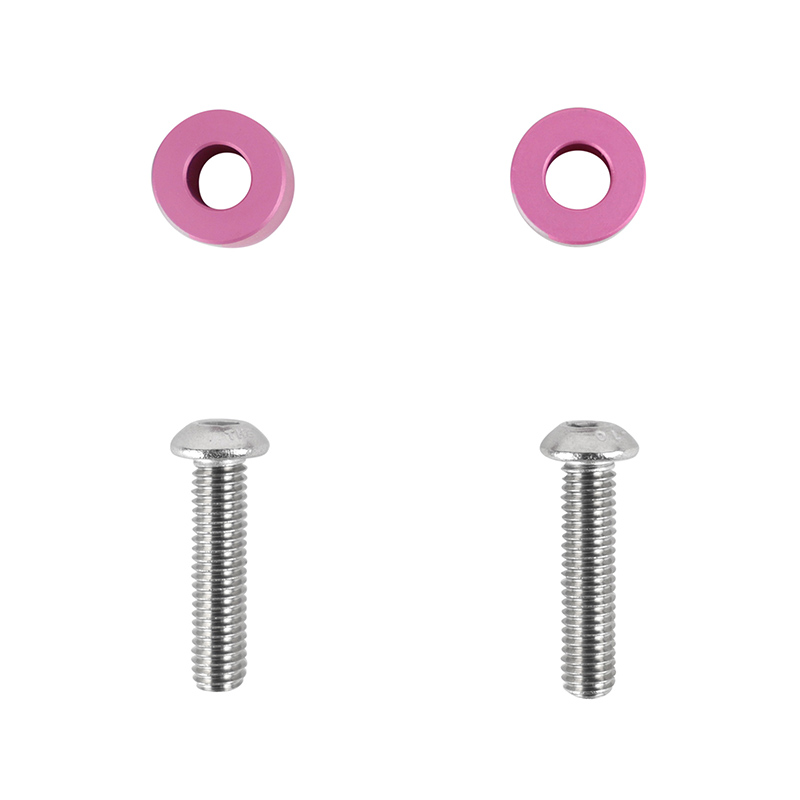 Platine de protection maître-cylindre frein arrière Artek aluminium CNC rose 40-50 mm - vue 4