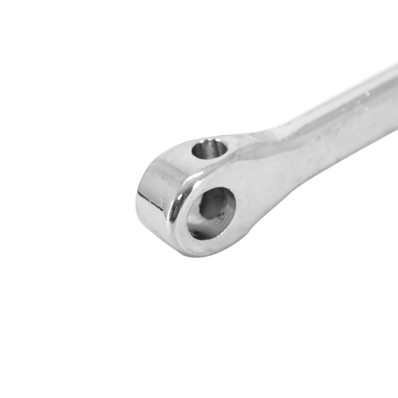 Manivelle gauche type Thun longueur 165 mm acier argent Sélection P2R - vue 3
