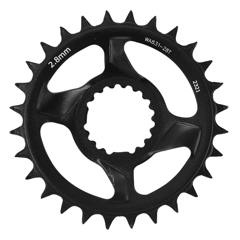 Plateau VTT direct mount FSA Afterburner 28 DTS mono 12-11V narrow wide noir-argent - vue 2