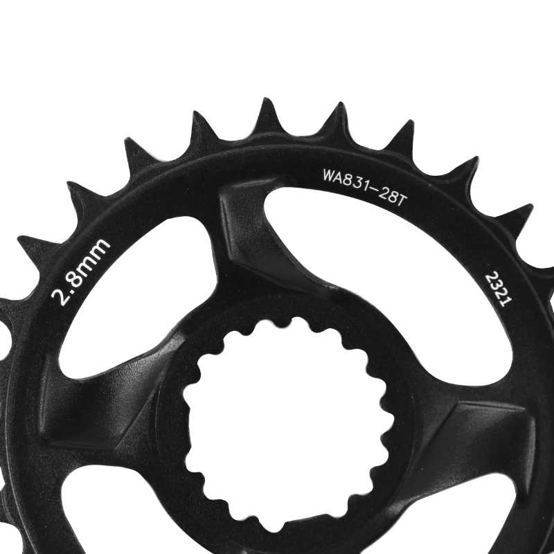 Plateau VTT direct mount FSA Afterburner 28 DTS mono 12-11V narrow wide noir-argent - vue 3