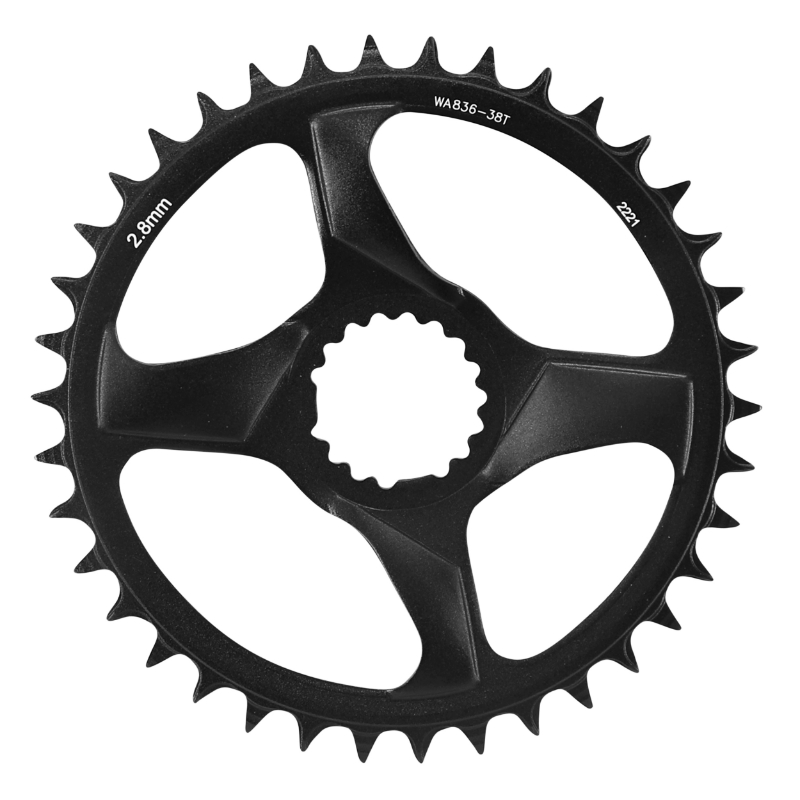 Plateau VTT direct mount Fsa afterburner 38DTS mono 12-11V. noir-argent narrow wide - vue 2