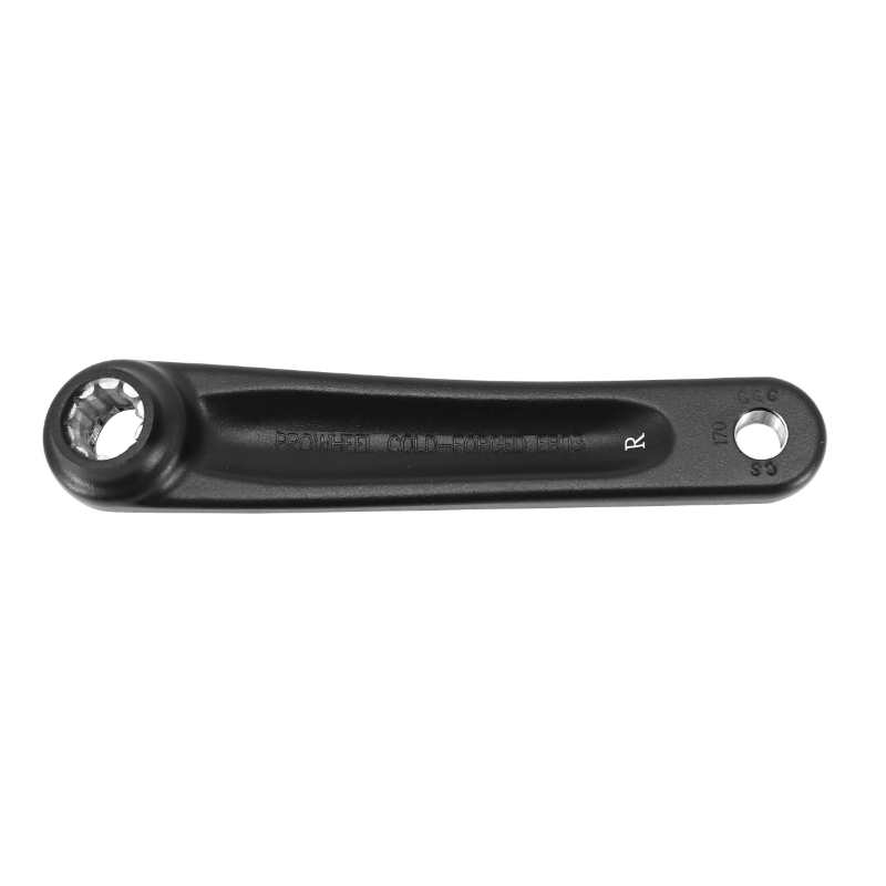 Paire de manivelles VAE 170 mm aluminium noir Sélection P2R pour moteur Yamaha PW-X, Bosch Gen 4, oli sport (cannelures 22 mm) - vue 2