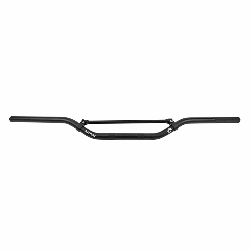 Guidon Artek 50 à boîte pour Beta 50 RR - Rieju 50 MRT - Sherco 50 SM-R - Gilera 50 SMT - Derbi 50 Senda (Ø 22,2 mm - L 800 mm - H 72 mm - Acier noir) - vue 2