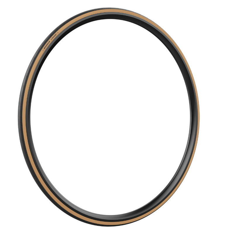 Pneu route 700 x 25 Michelin Lithium 4 noir-beige TS (25-622) - vue 4
