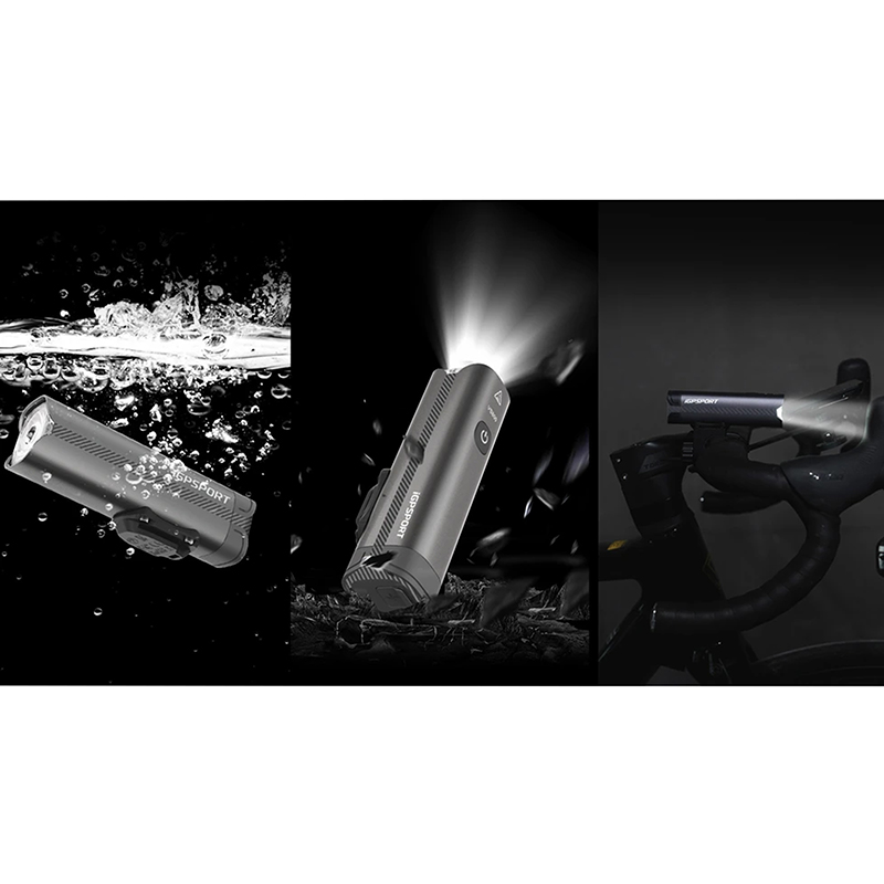 Éclairage vélo avant intelligent iGPSPORT VS800 800 lumens LED rechargeable USB - vue 7