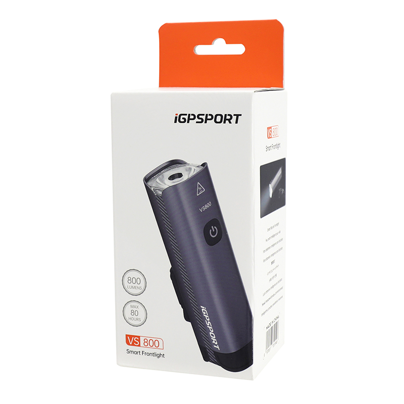 Éclairage vélo avant intelligent iGPSPORT VS800 800 lumens LED rechargeable USB - vue 8
