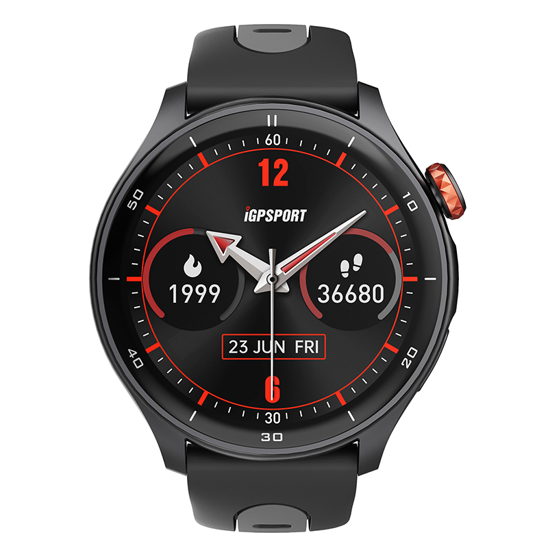 Montre GPS iGPSPORT LW10 noir - Compteur, calories, fréquence cardiaque, sommeil, notifications - vue 2