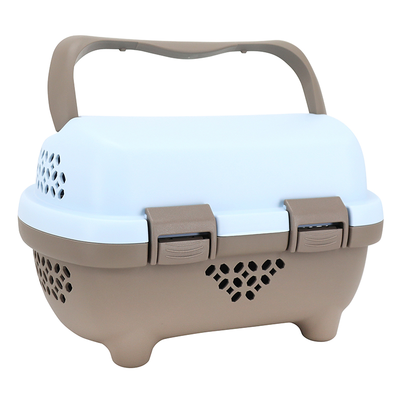 Panier avant plastique P2R transportable marron-bleu ciel compatible VAE - e-bike poids max 5 kg - vue 5