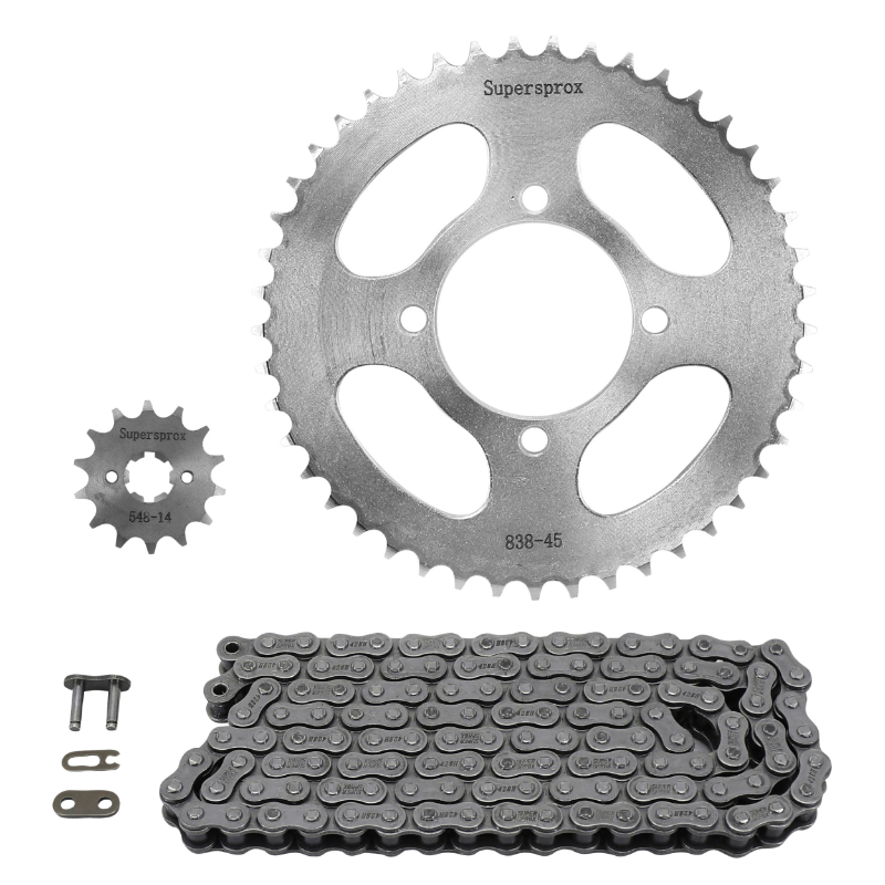 Kit chaîne Supersprox Yamaha YBR 125 (2007-2015) adaptable origine performance line - vue 3