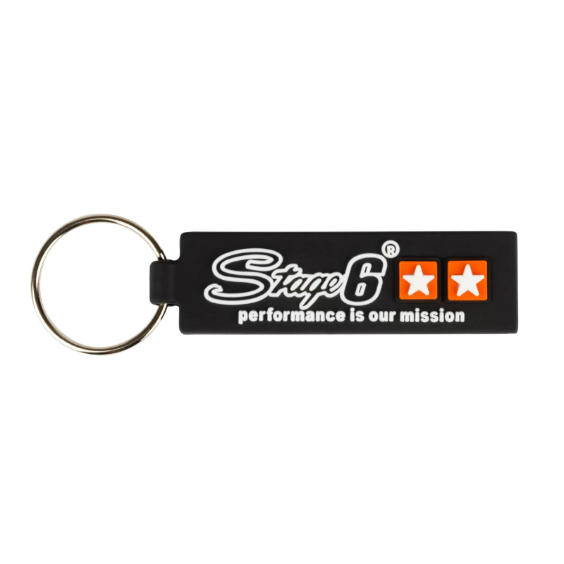 Porte-clés Stage 6 150x60 mm caoutchouc noir - vue 2