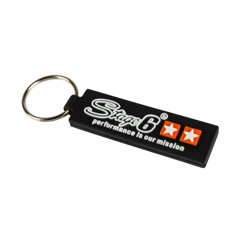 Porte-clés Stage 6 150x60 mm caoutchouc noir - vue 3