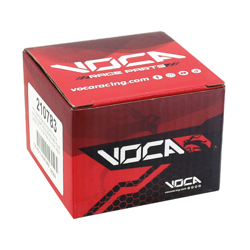 Pipe d'admission 50 à boîte Voca Racing adaptable Derbi-AM6 pour carburateur 21 à 28 PWK alu CNC noir - vue 3