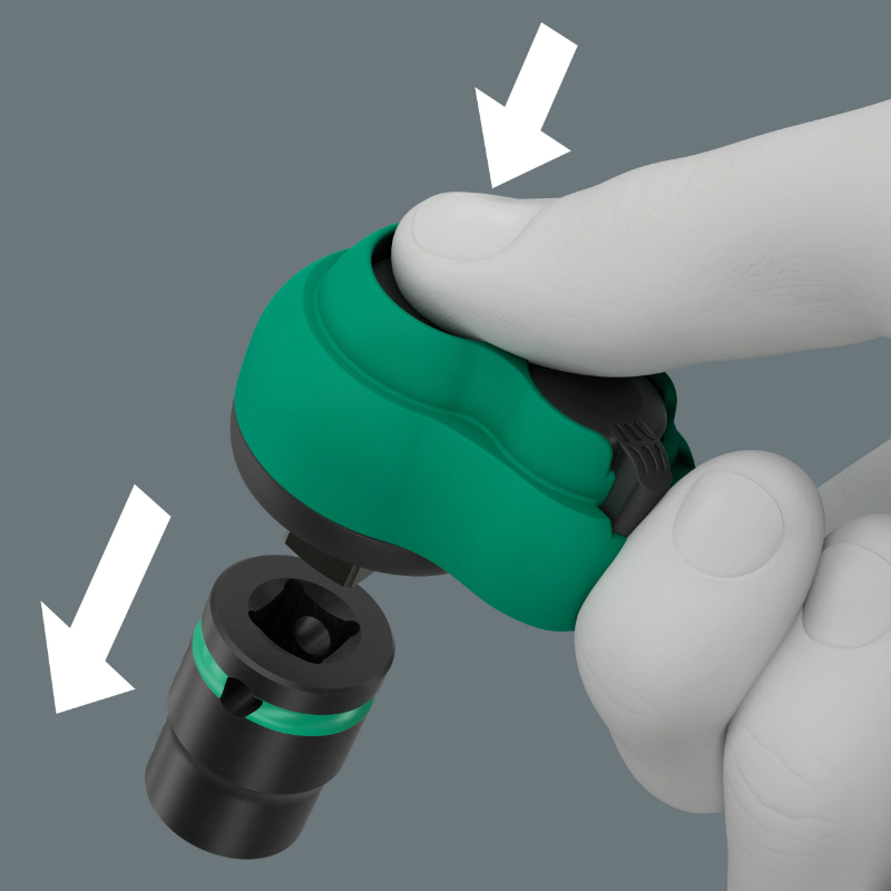 Cliquet Wera 8100 SB Zyklop Comfort 3-8 métrique avec douilles et rallonge (16 pièces) - vue 4