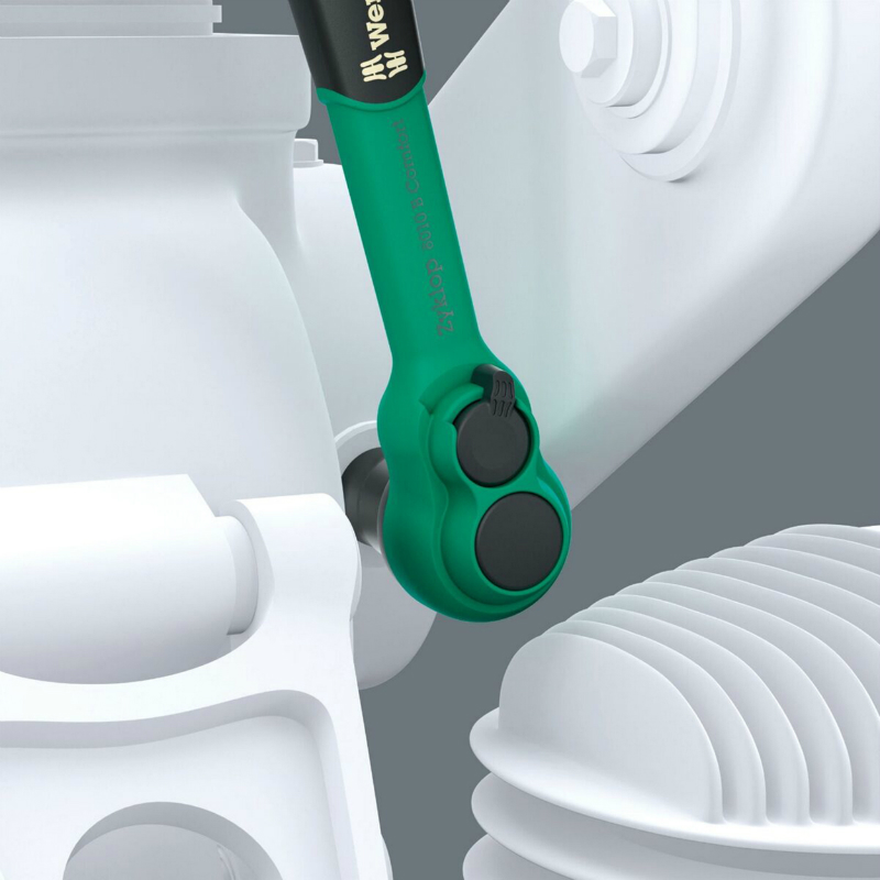 Cliquet Wera 8100 SB Zyklop Comfort 3-8 métrique avec douilles et rallonge (16 pièces) - vue 5