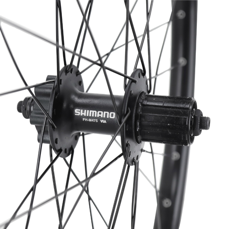 Roue VTT arrière 27,5" Velox Maxx 25 tubeless ready disque 6 trous moyeu Shimano M475 11-10-9V VAE - vue 3