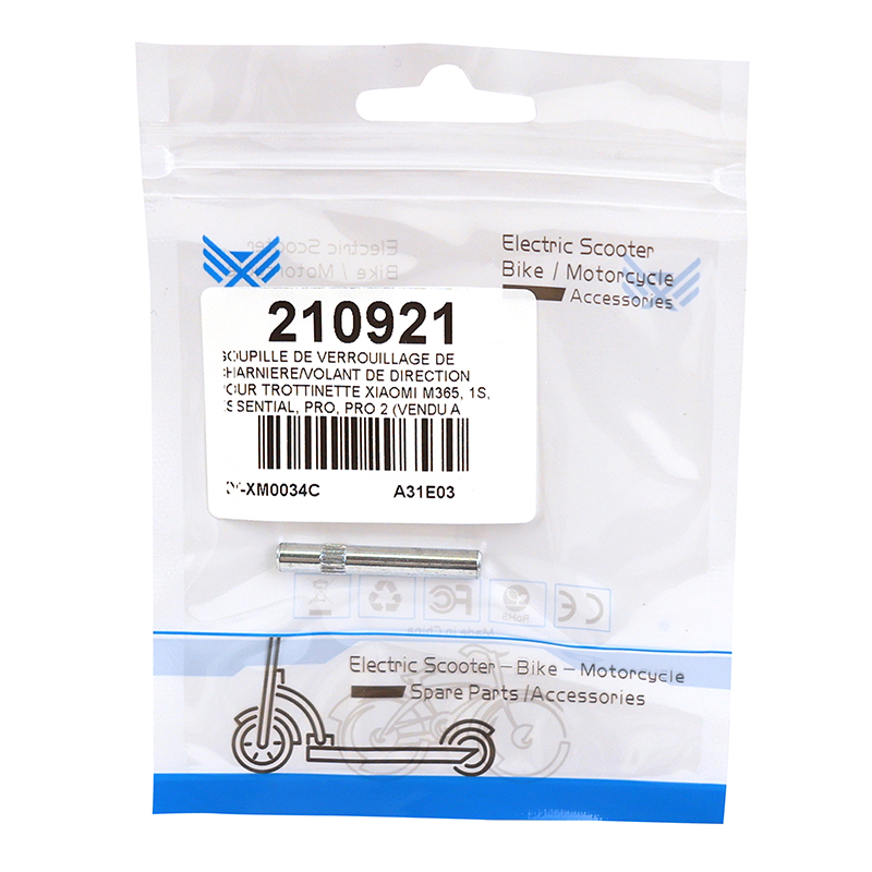 Goupille de charnière de verrouillage pour trottinette Xiaomi M365, 1S, Essential, Pro, Pro 2 - P2R - vue 2