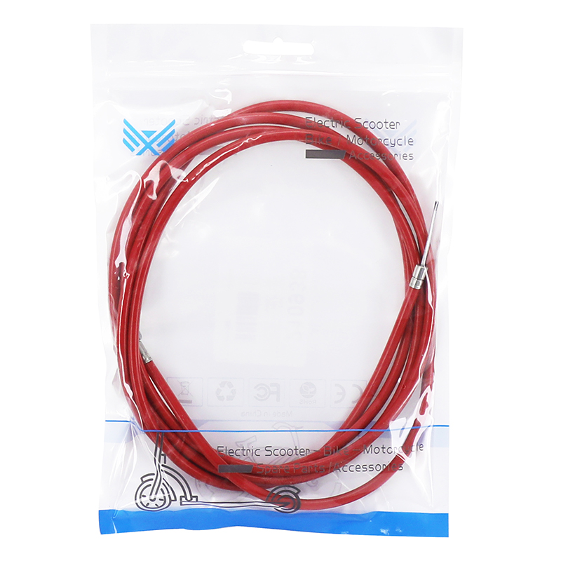 Transmission de frein P2R pour trottinette Xiaomi Mi 4 Pro rouge 1,90 m (câble + gaine) - vue 4
