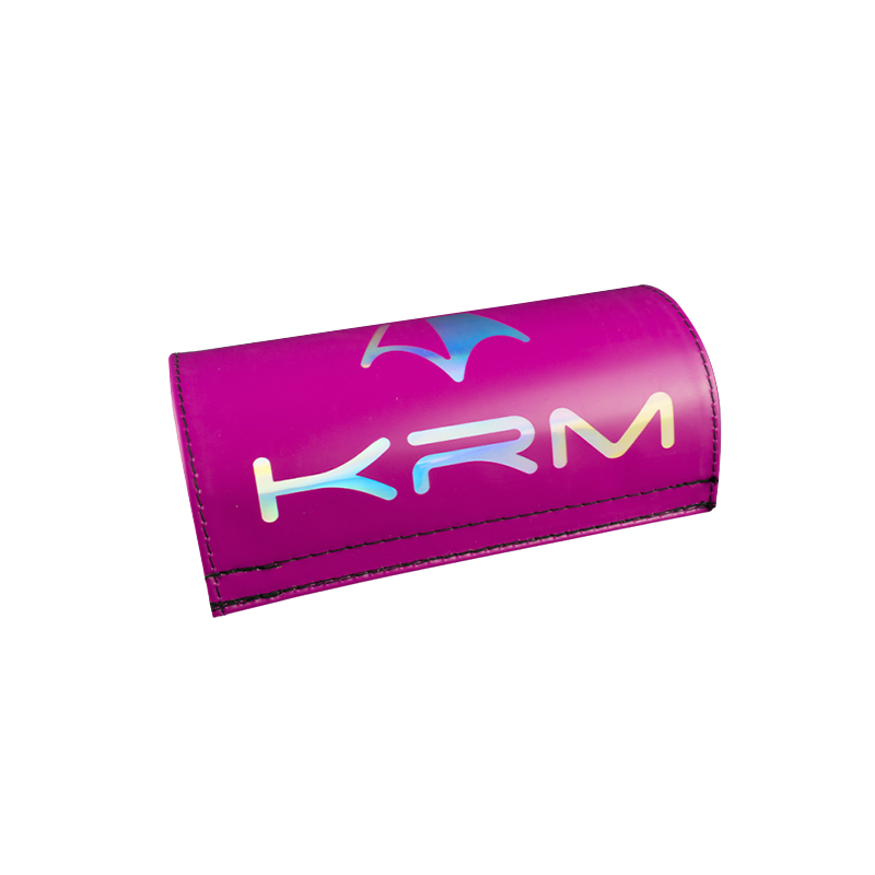 Mousse de guidon KRM Pro Ride rose mat avec logo holographique - vue 2