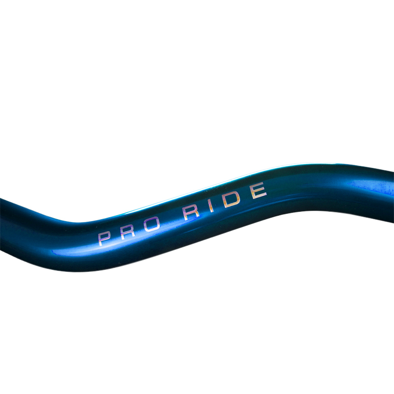 Guidon KRM Pro Ride Oversize 28,6 mm Aluminium Bleu avec Mousse et Logo Holographique - vue 5