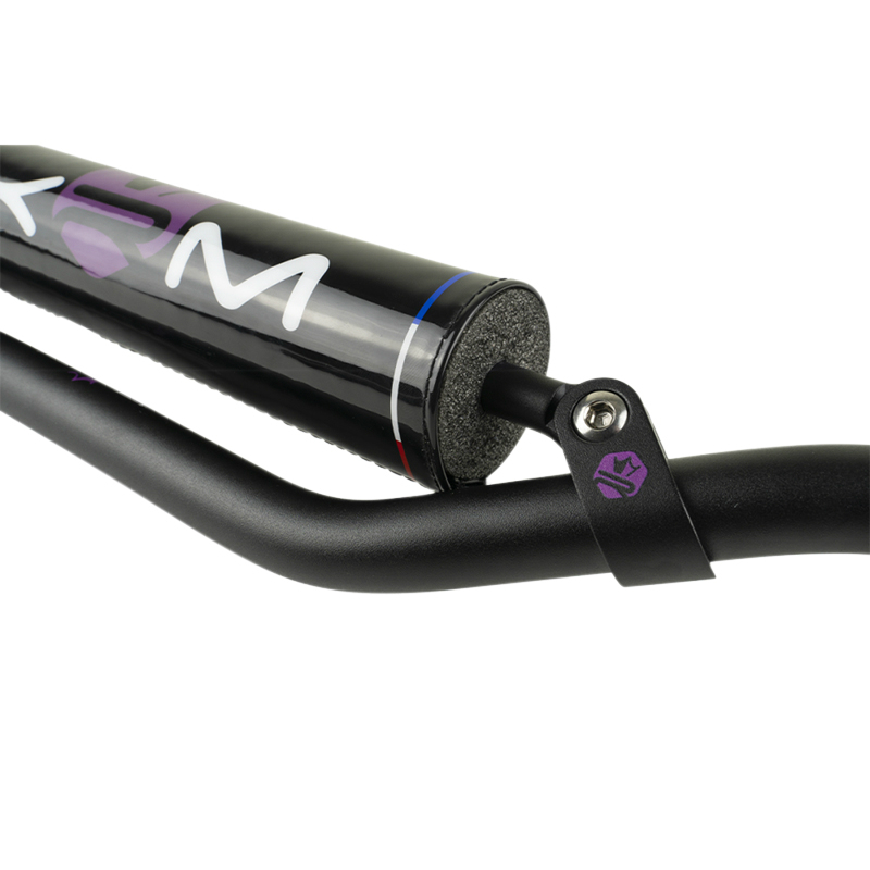 Guidon KRM Pro Ride 50 à boîte diamètre 22,2 mm aluminium noir-violet avec mousse - vue 2