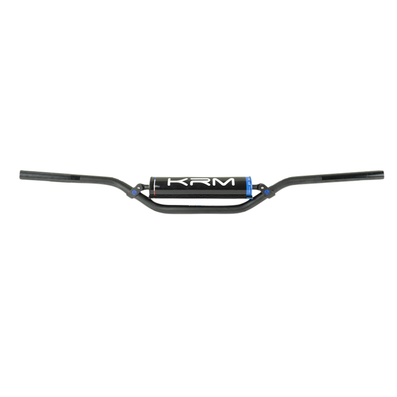 Guidon KRM Pro Ride 22,2 mm aluminium noir bleu avec mousse