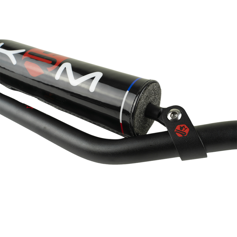 Guidon KRM Pro Ride 22,2 mm aluminium noir-rouge avec mousse - vue 2
