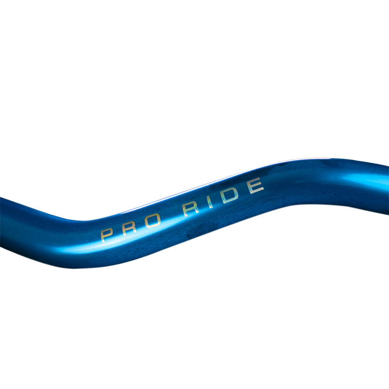 Guidon KRM Pro Ride Oversize 28,6 mm Aluminium Bleu Logo Holographique - vue 3