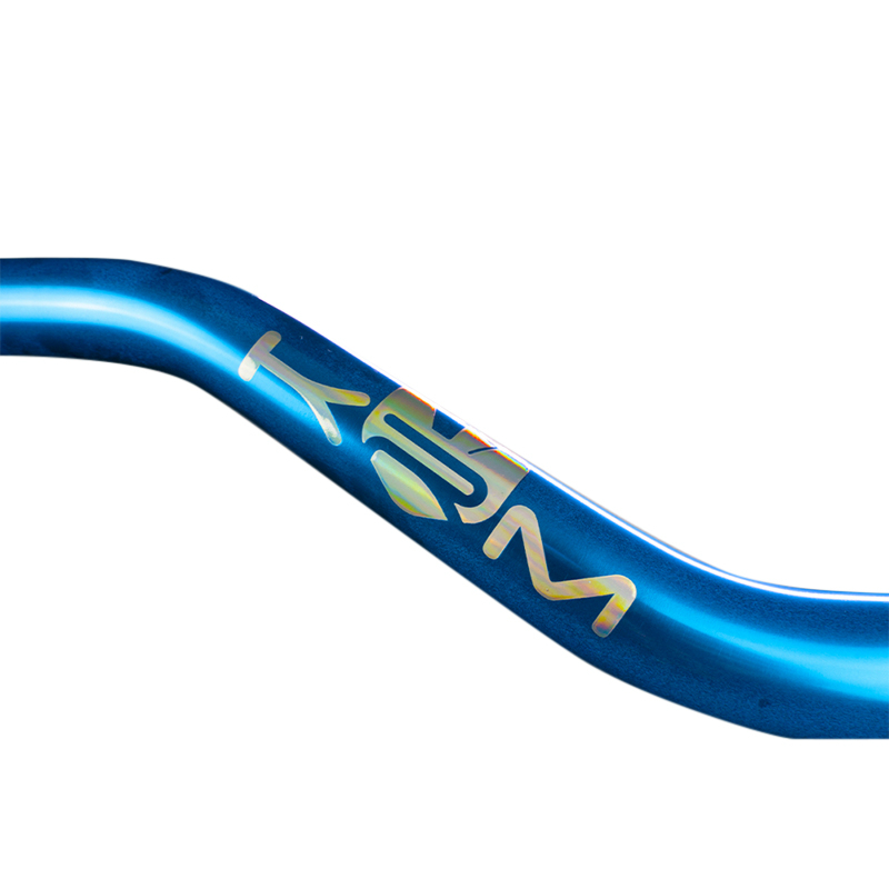Guidon KRM Pro Ride Oversize 28,6 mm Aluminium Bleu Logo Holographique - vue 4