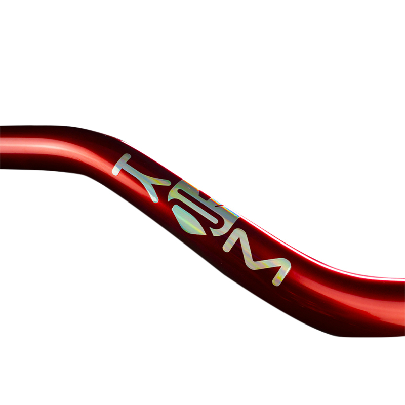 Guidon KRM Pro Ride Oversize 28,6 mm Alu Full Rouge Logo Holographique - vue 4