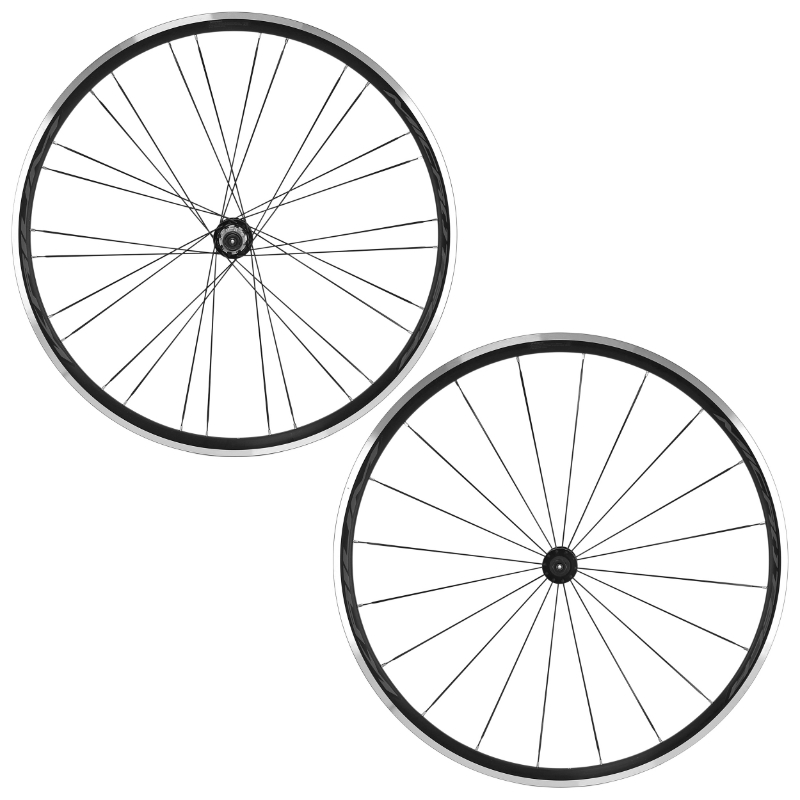Roues route patins blocage 700 Miche moyeu reflex à roulement noir 11-10-9V Campagnolo avant + arrière - vue 2