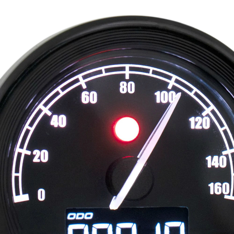 Compteur Koso D48 TNT-05 noir fond noir 160 km/h - vue 4