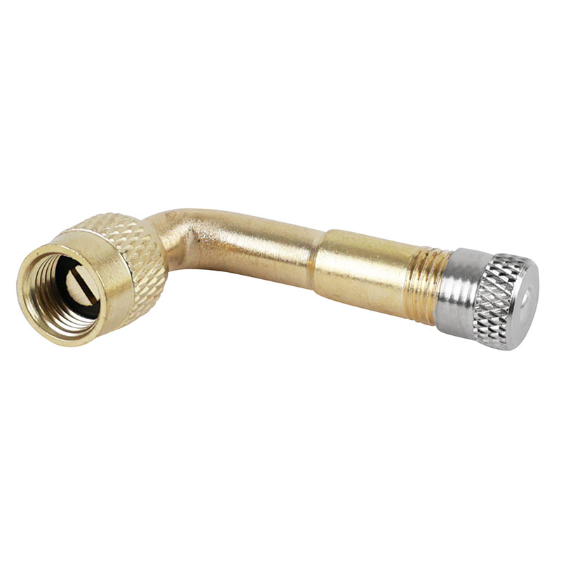 Prolongateur de valve raccord de pompe pour trottinette électrique aluminium coudé 90° - vue 2