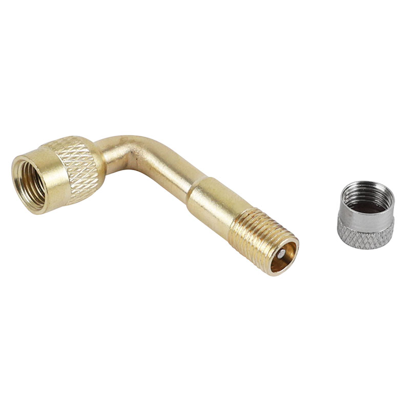 Prolongateur de valve raccord de pompe pour trottinette électrique aluminium coudé 90° - vue 3