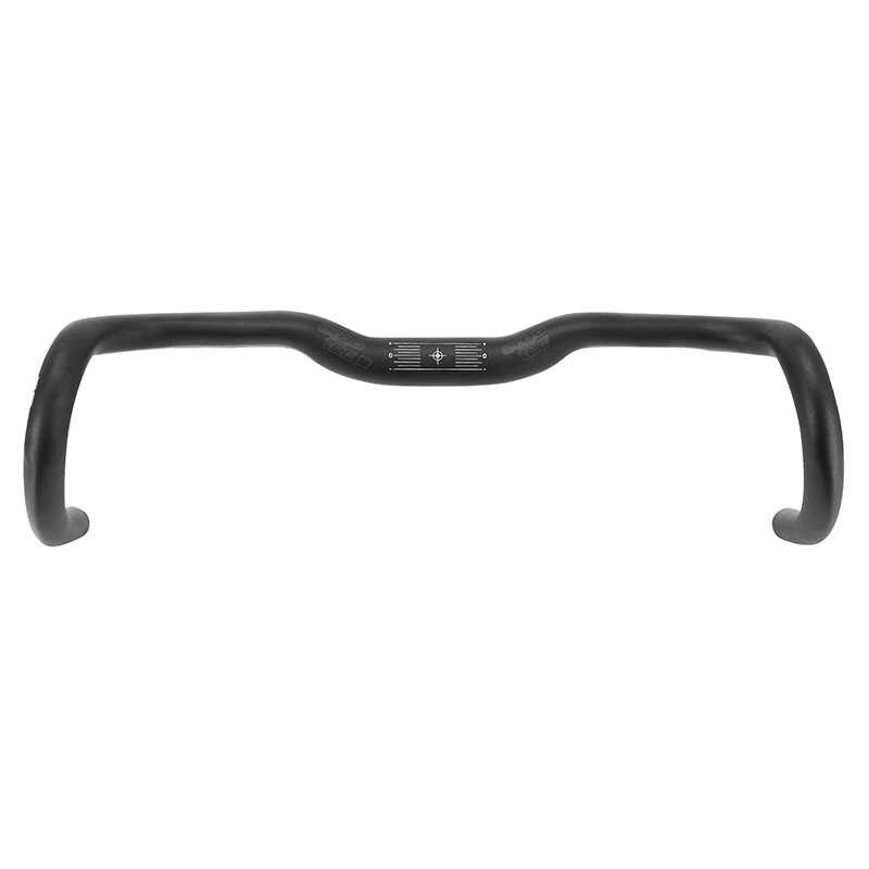 Cintre route demi-relevé Ergotec randonneur aluminium noir diamètre 31,8 mm longueur 420-513 mm - vue 2