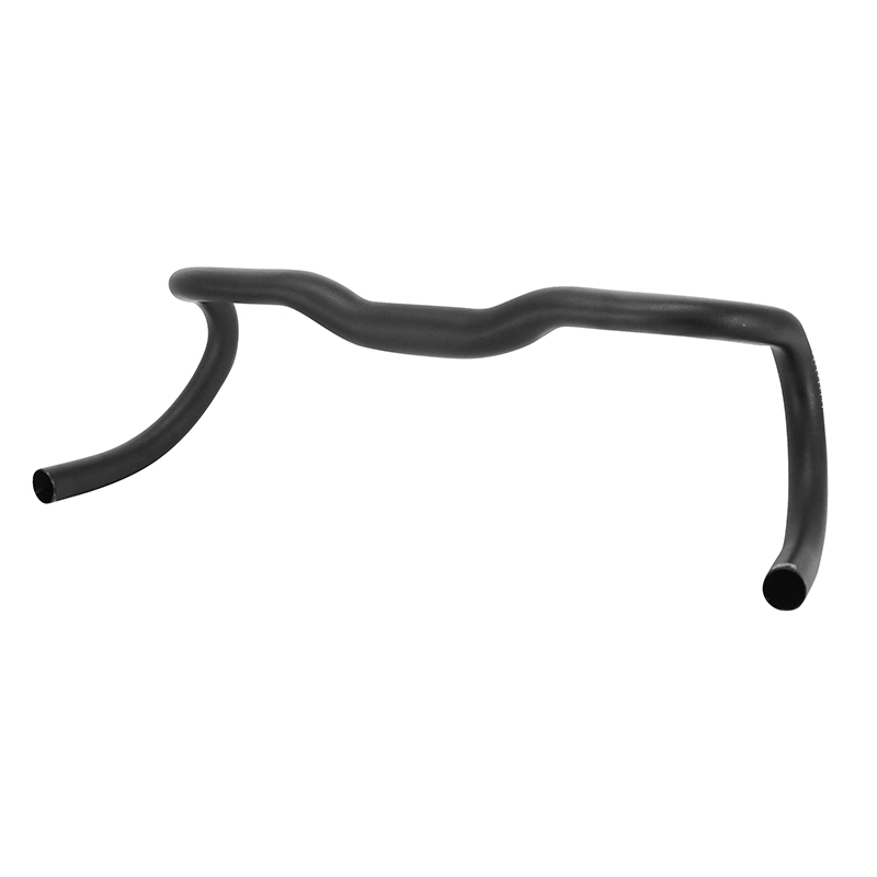 Cintre route demi-relevé Ergotec randonneur aluminium noir diamètre 31,8 mm longueur 420-513 mm - vue 3