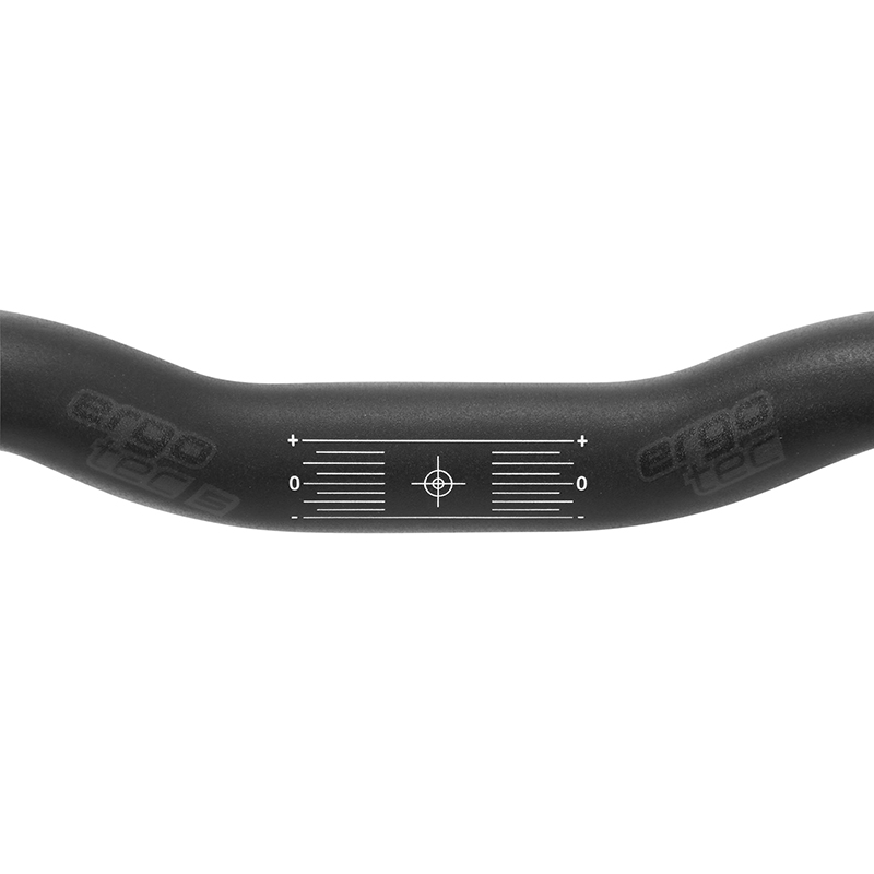 Cintre route demi-relevé Ergotec randonneur aluminium noir diamètre 31,8 mm longueur 420-513 mm - vue 4