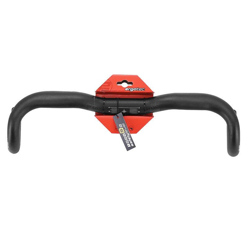 Cintre route demi-relevé Ergotec randonneur aluminium noir diamètre 31,8 mm longueur 420-513 mm - vue 5