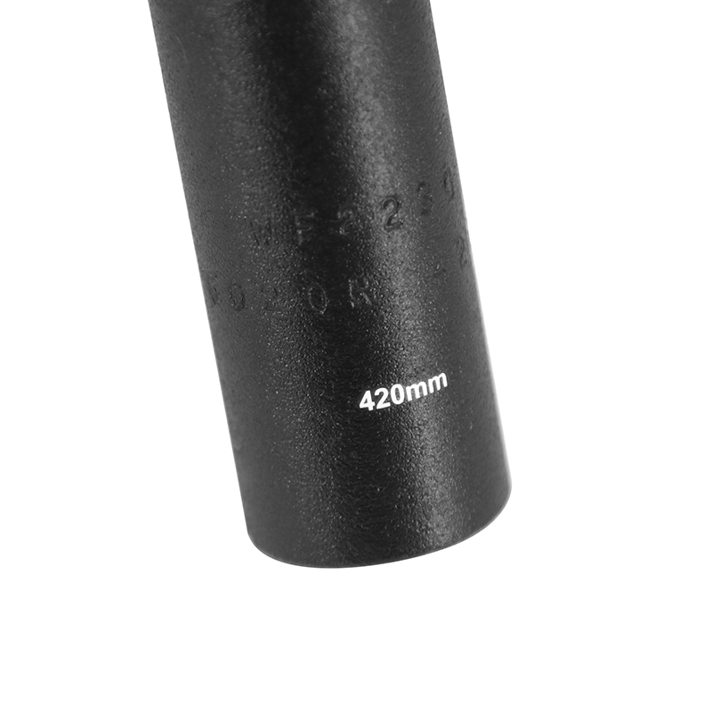 Cintre route demi-relevé Ergotec randonneur aluminium noir diamètre 31,8 mm longueur 420-513 mm - vue 6