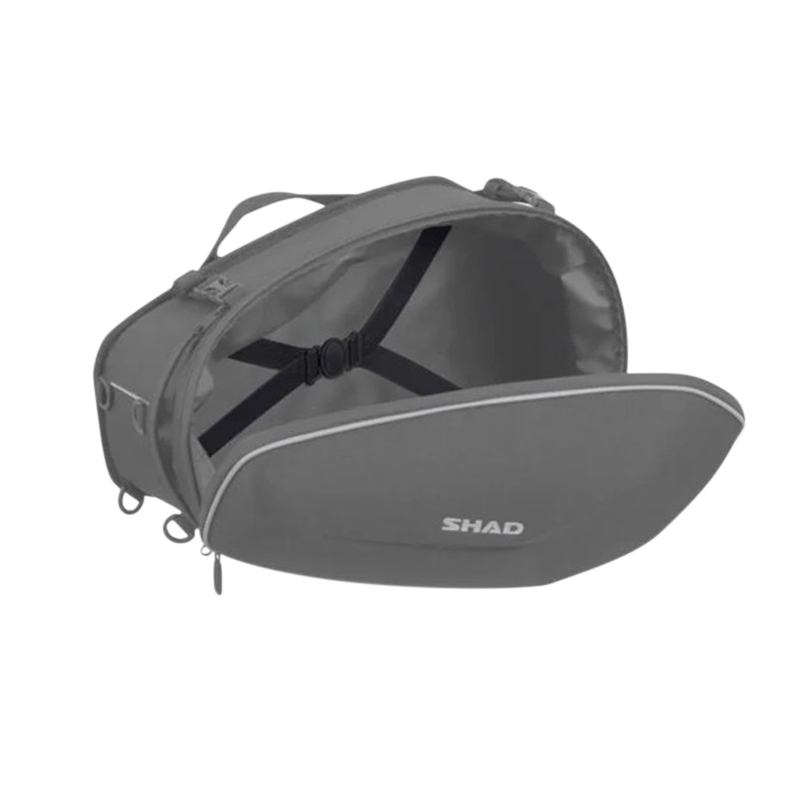 SACOCHE CAVALIERE LATERALE SHAD E48 EXTENSIBLES DE 23 A 29L SEMI-RIGIDES (fixatIon SIDE BAG HOLDER vendue séparément) (X0SE482) (VENDU A LA PAIRE) - vue 5