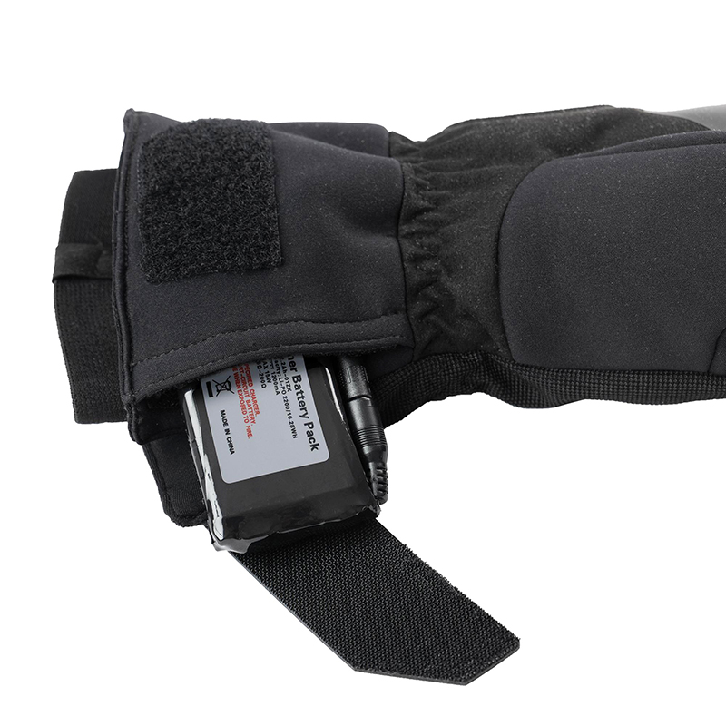 Gants hiver chauffants Tucano Urbano Sowarm homme écran tactile noir taille S - vue 7