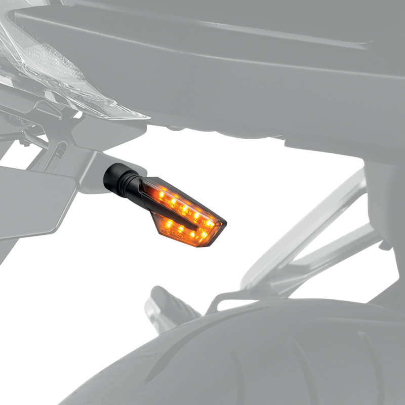 Clignotant moto Taac FR07 9 leds fume-noir (M8 - long 92MM - h 24MM) (paire) qualite premium -homologue ece - vue 4