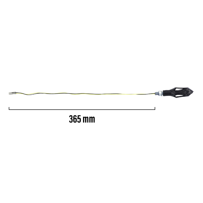Clignotant moto Taac FR14 14 leds fume-noir (M8 - long 74MM - h 26MM) (paire) qualite premium -homologue ece - vue 3