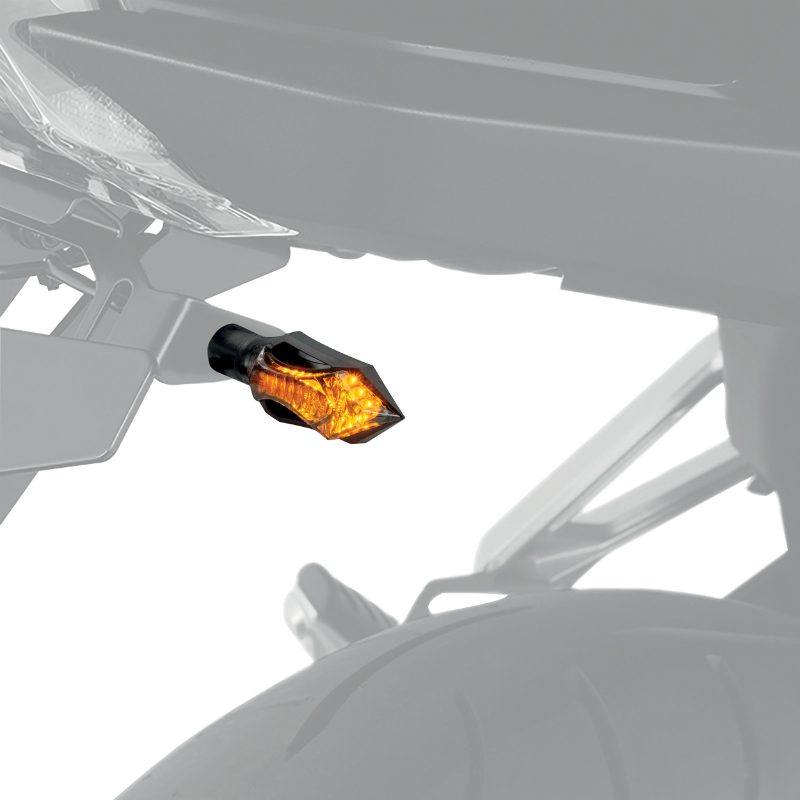 Clignotant moto Taac FR14 14 leds fume-noir (M8 - long 74MM - h 26MM) (paire) qualite premium -homologue ece - vue 4